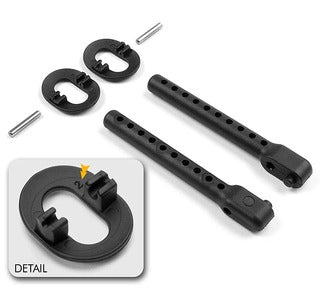 REAR BODY MOUNT SET +2MM HEIGHT - RC Hobby Product