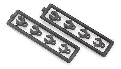 CASTER CLIPS SET 4+3+2+1 MM (2) - RC Hobby Product
