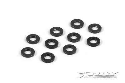 ALU SHIM 3x6x1.0MM - BLACK (10) - RC Hobby Product