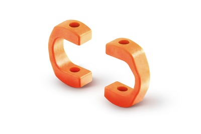 DRIVE SHAFT REPLACEMENT PLASTIC CAP 3.5 MM - ORANGE - STRONG (4) - RC Hobby Product