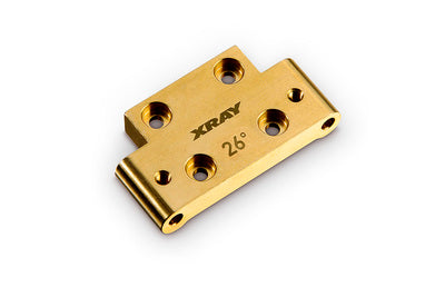 BRASS 46G FRONT LOWER ARM MOUNT 26Â° KICK-UP - RC Hobby Product