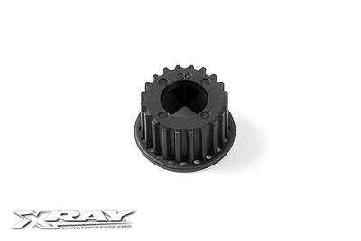 COMPOSITE 2-SPEED BELT PULLEY 20T - CENTER - RC Hobby Product