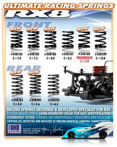 XRAY SPRING-SET C=8.0 - FRONT (2) - RC Hobby Product