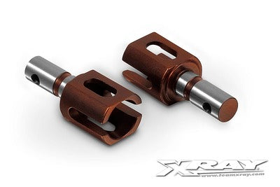 CENTER DIFF OUTDRIVE ADAPTER - LIGHTWEIGHT - HUDY STEEL (2) - RC Hobby Product