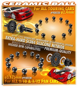 CERAMIC BALL 3.175MM  (12) - RC Hobby Product