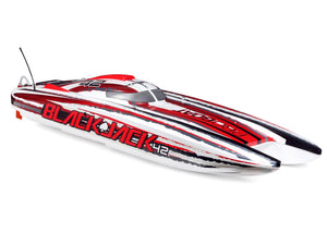 Blackjack 42" 8S Brushless Catamaran RTR: White/Red