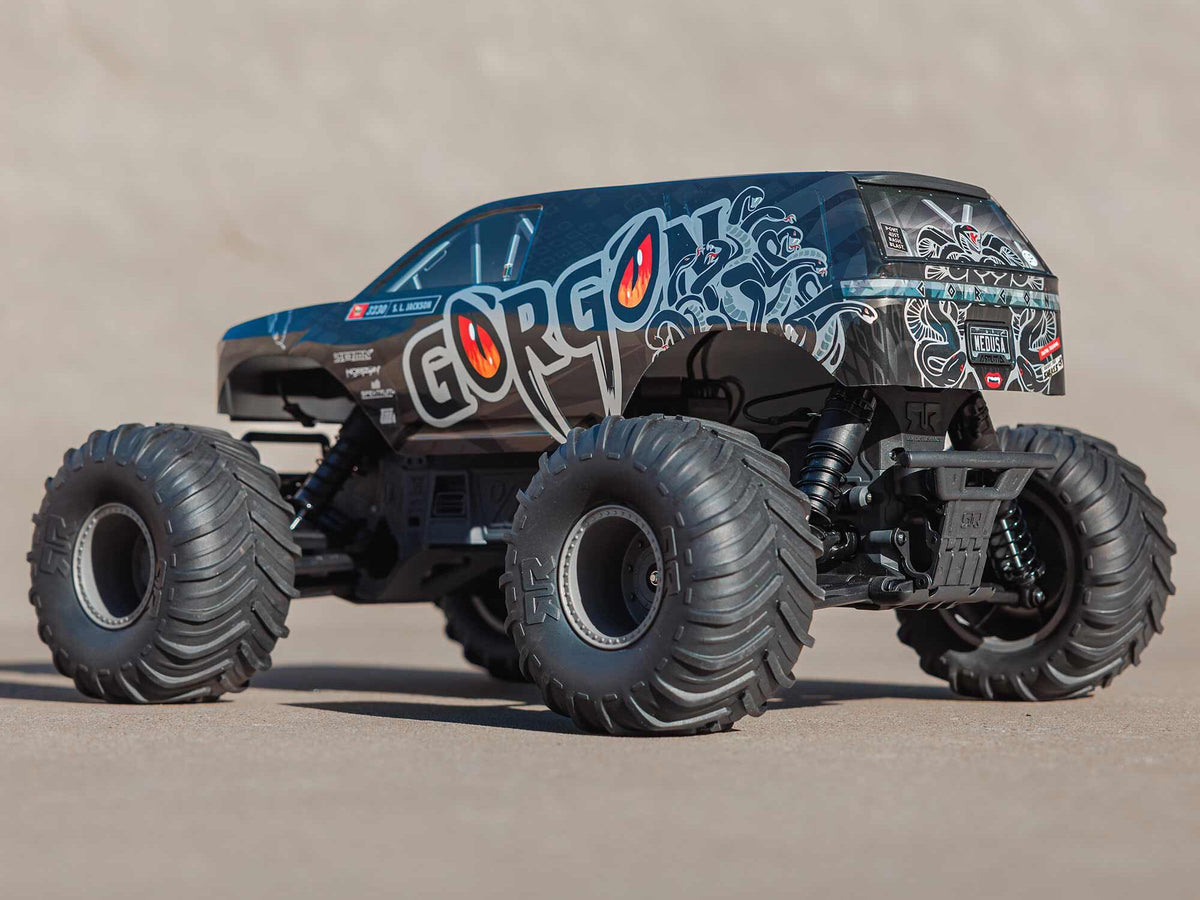 1/10 GORGON MEGA 550 2WD MT RTA Kit w/Batt & Chg Gunmetal