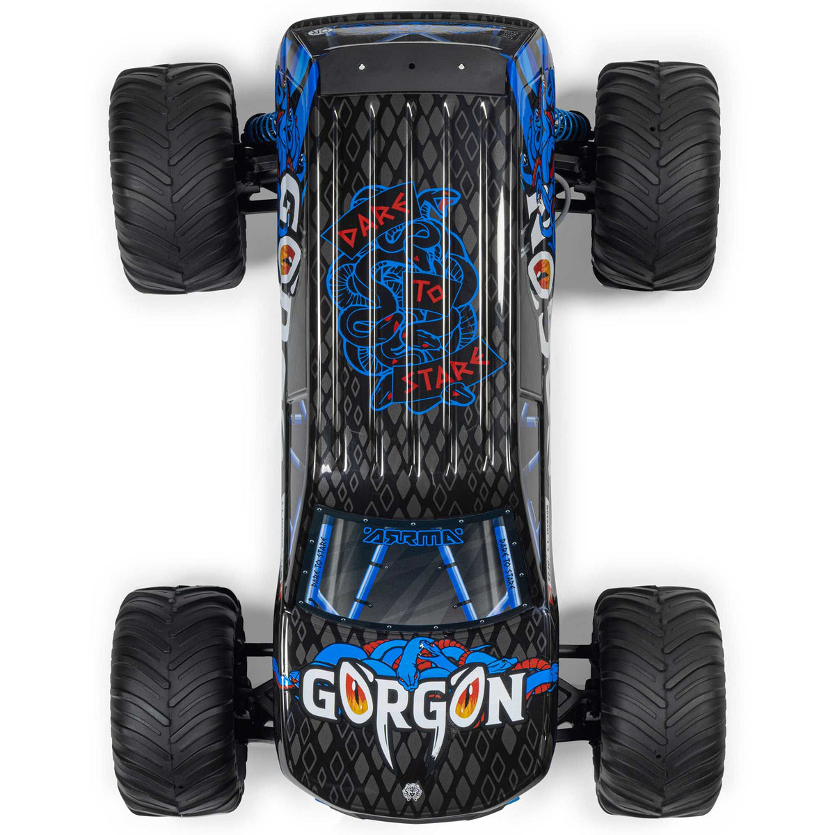 1/10 GORGON MEGA 550 2WD MT with Battery & Charger Blue