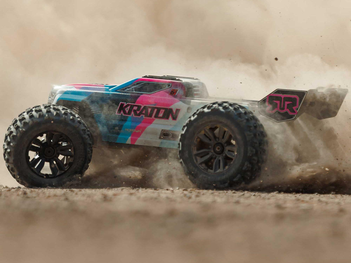 1/8 KRATON 6S V6 4X4 BLX Speed Monster Truck RTR Blue/Pink