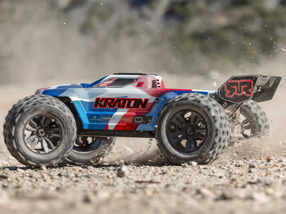 1/8 KRATON 6S V6 4X4 BLX Speed Monster Truck RTR Blue/Red