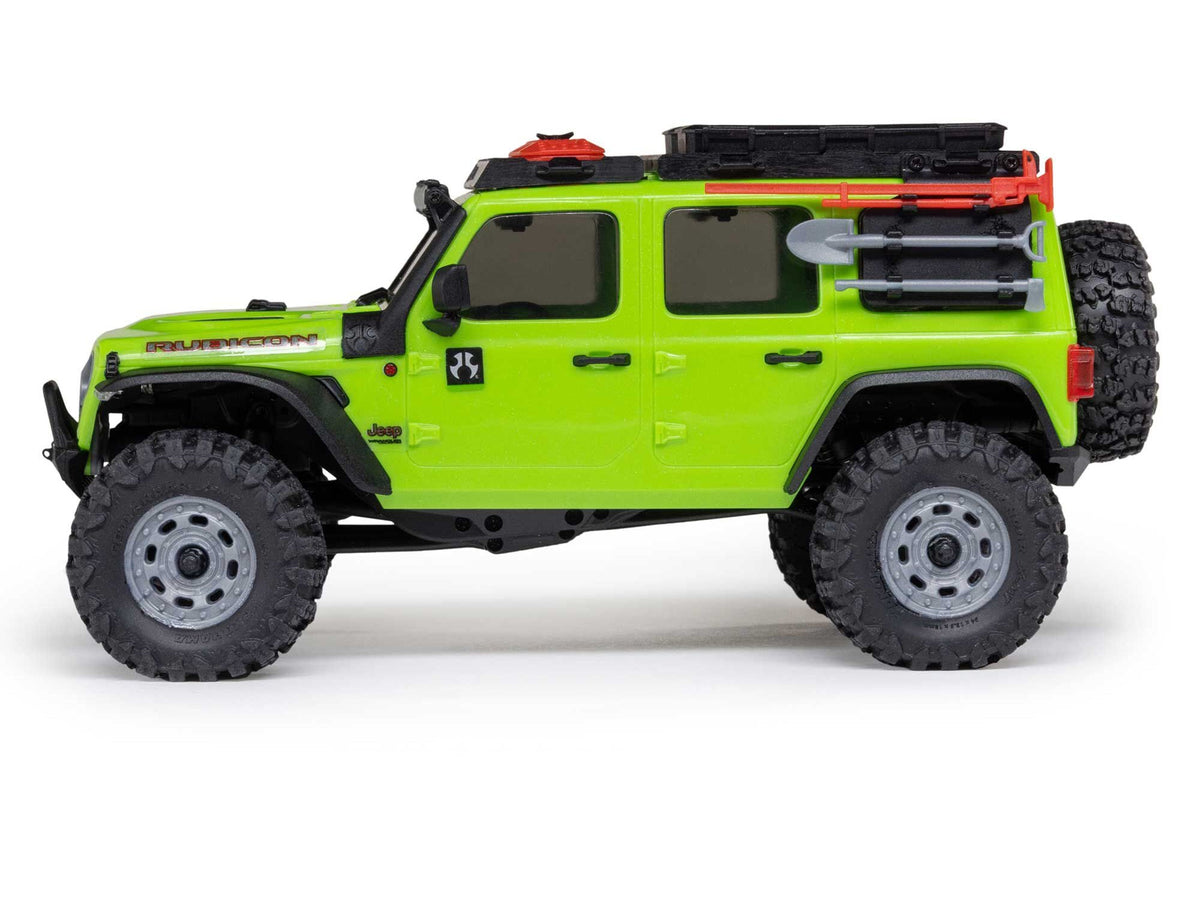1/30 SCX30 Jeep Wrangler JLU 4X4 RTR Rock Crawler Green