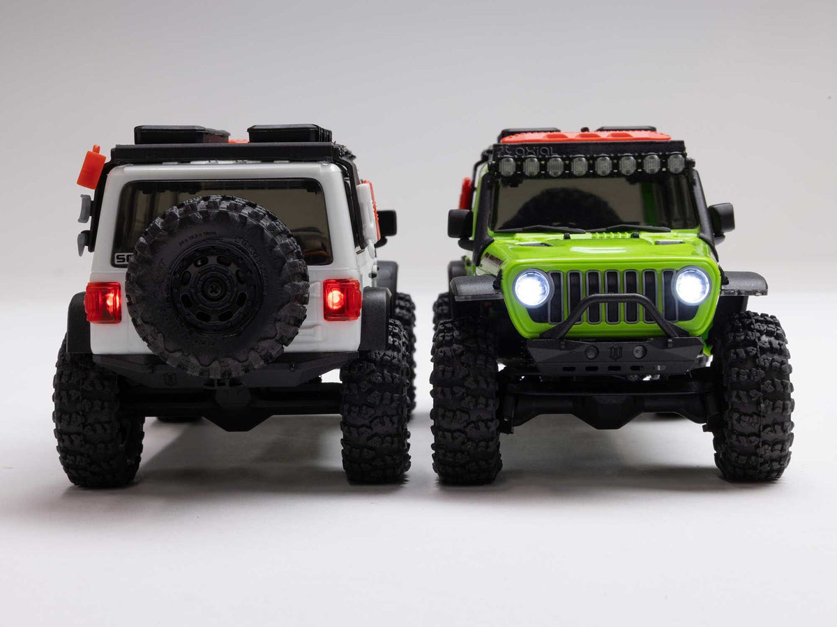 1/30 SCX30 Jeep Wrangler JLU 4X4 RTR Rock Crawler Green