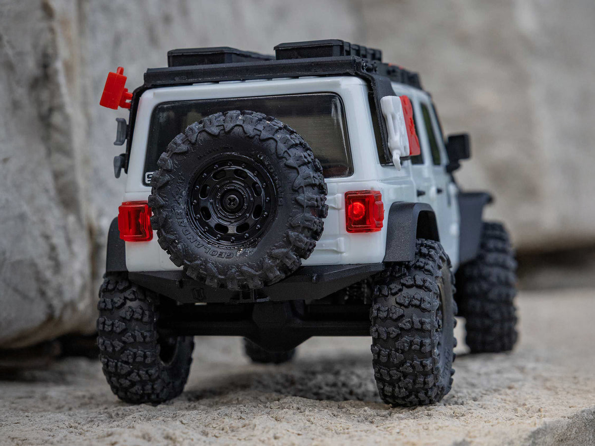 1/30 SCX30 Jeep Wrangler JLU 4X4 RTRRock Crawler White
