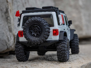 1/30 SCX30 Jeep Wrangler JLU 4X4 RTRRock Crawler White