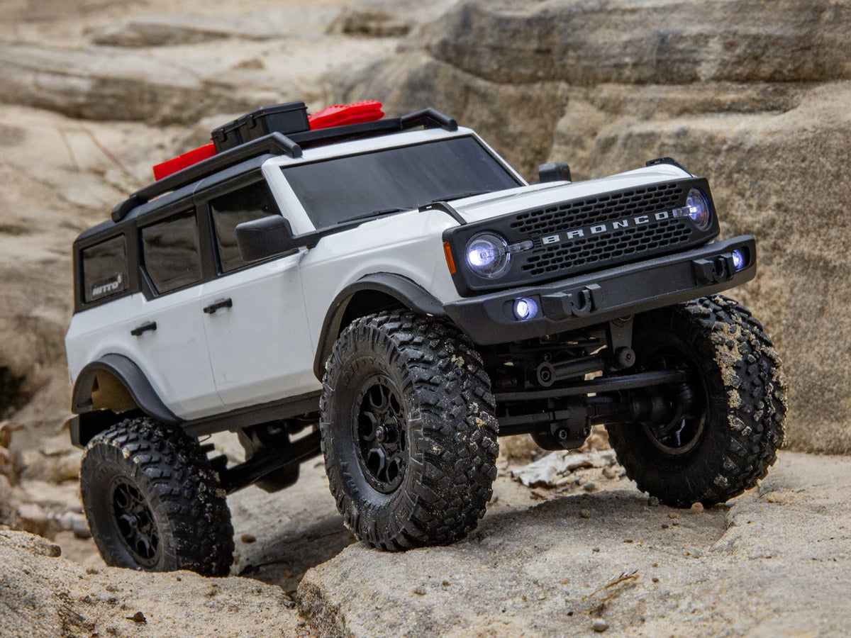 1/24 SCX24 Ford Bronco 4X4 RTR (inc Battery & Charger) White