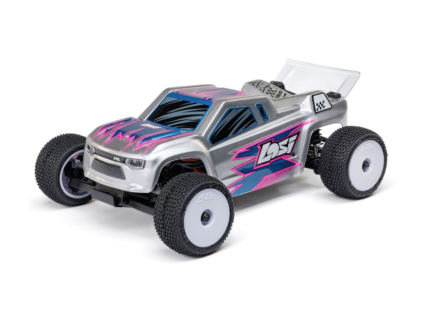 1/28 Micro-T 2WD Stadium Truck RTR Silver