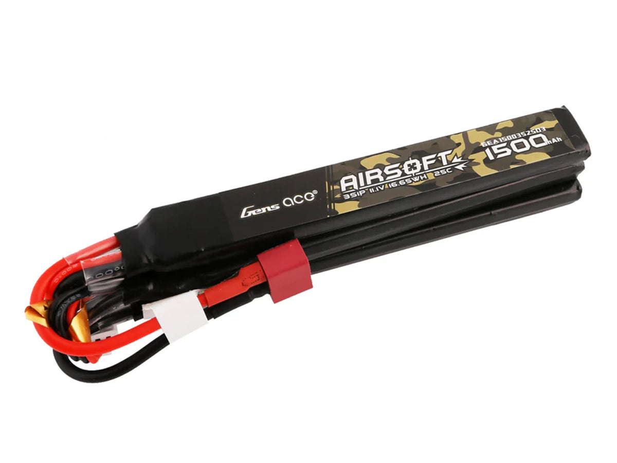 Airsoft 3S 1500mAh 25C with Deans-3X (fit Most AEG)