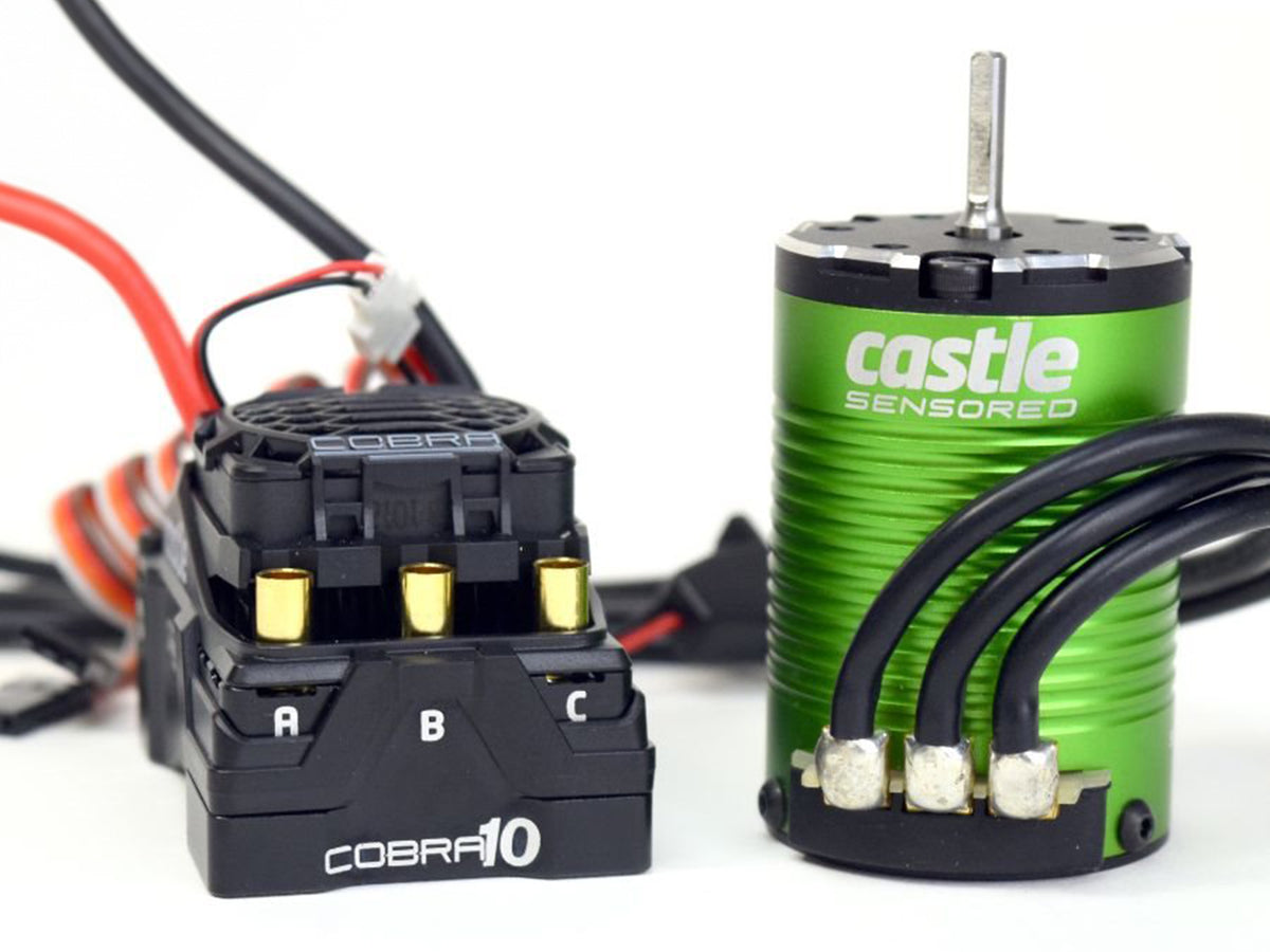 COBRA 10, 6S MAX, 8A PEAK BEC W/1406-5700KV SENSORED MOTOR