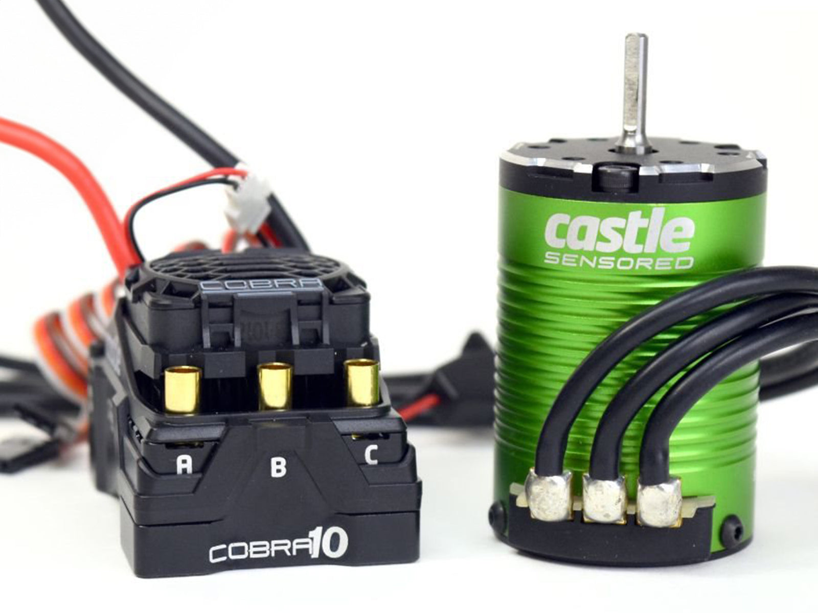 COBRA 10, 6S MAX, 8A PEAK BEC W/1406-5700KV SENSORED MOTOR