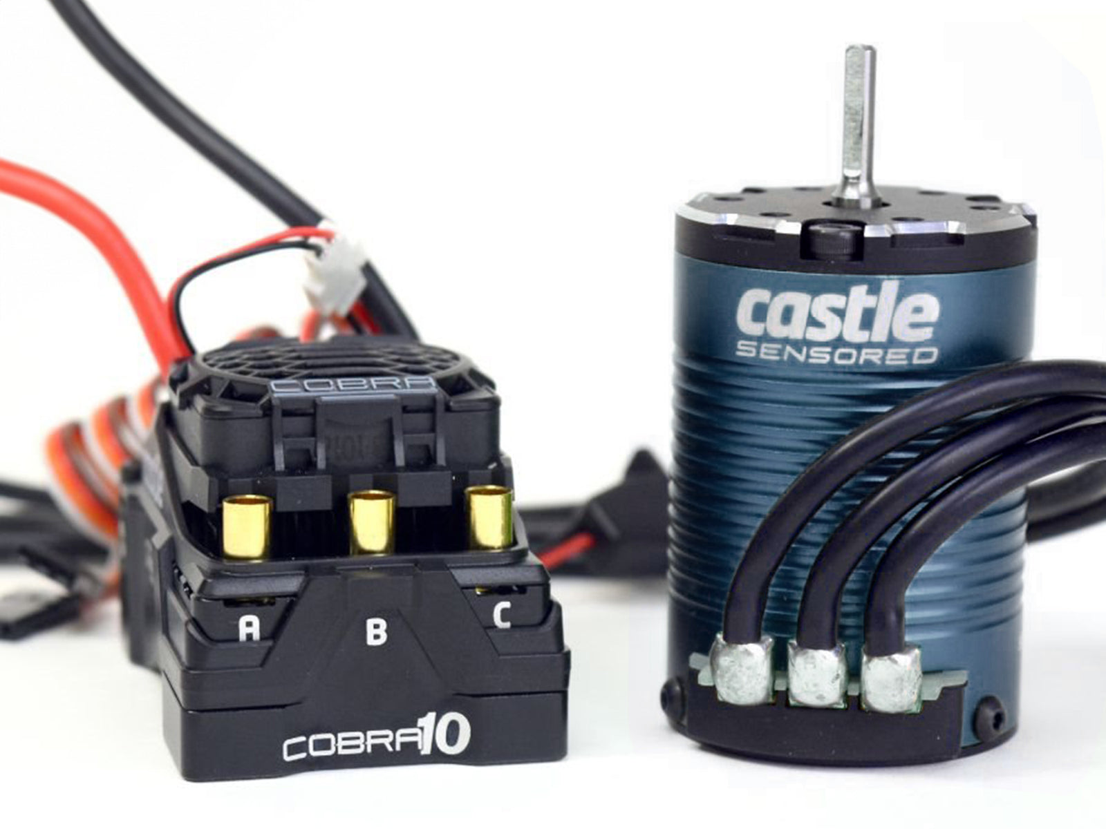 COBRA 10, 6S MAX, 8A PEAK BEC W/1406-1900KV SENSORED MOTOR