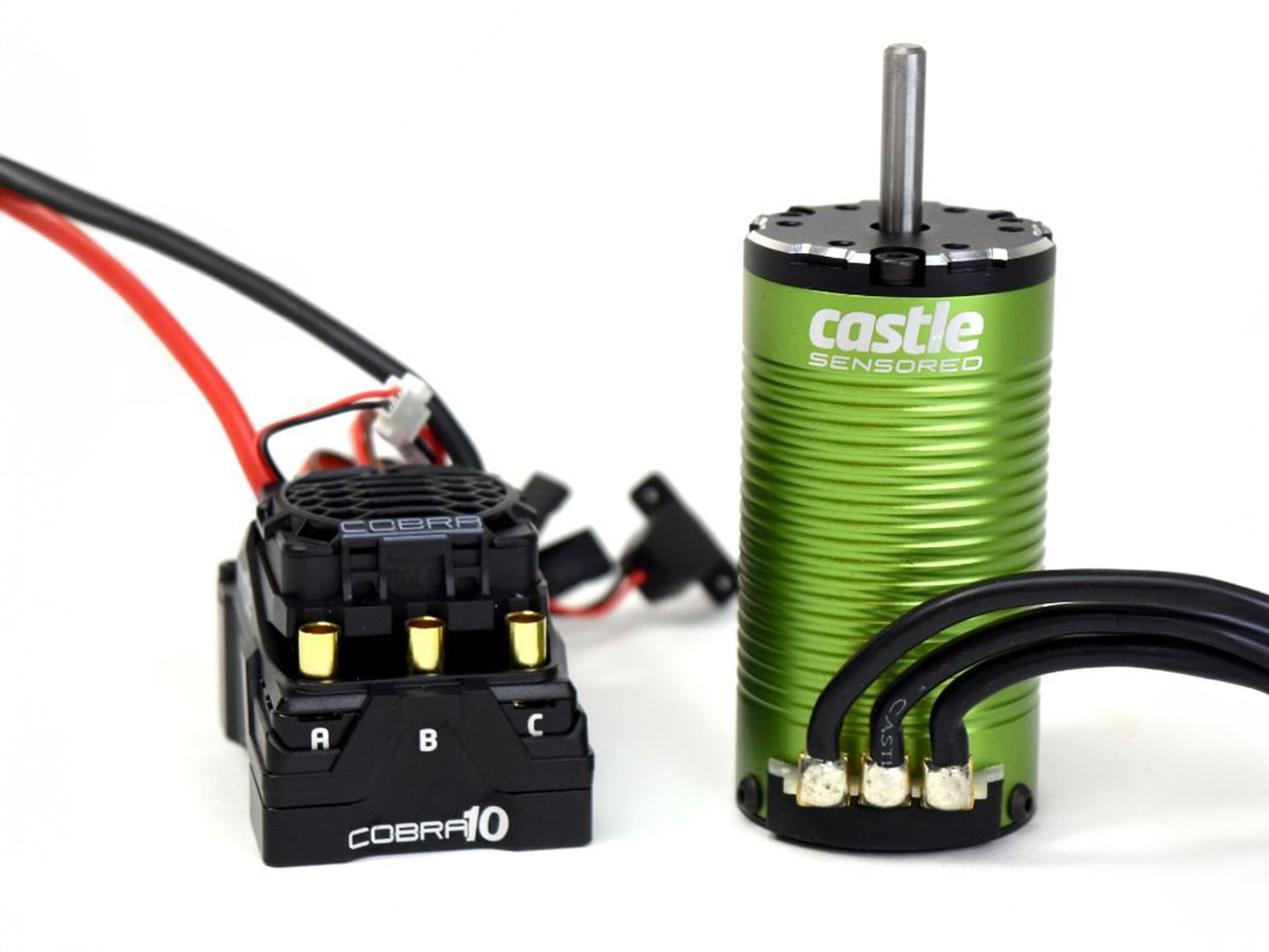 COBRA 10, 6S MAX, 8A PEAK BEC W/1412-3200KV 5MM SHAFT SENSO