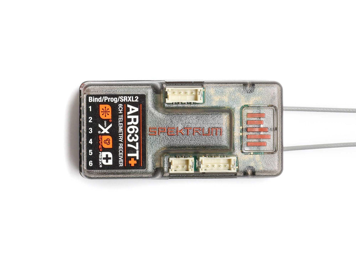 AR637T+ DSMX 6-Channel AS3X+ & SAFE Telemetry Receiver