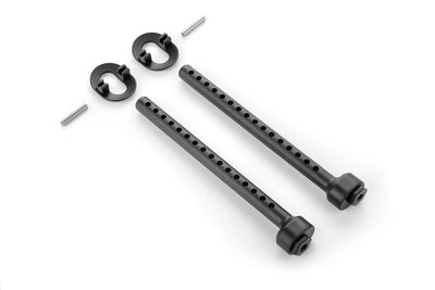 COMPOSITE FRONT ECCENTRIC 6MM BODY MOUNT SET +2MM HEIGHT - RC Hobby Product
