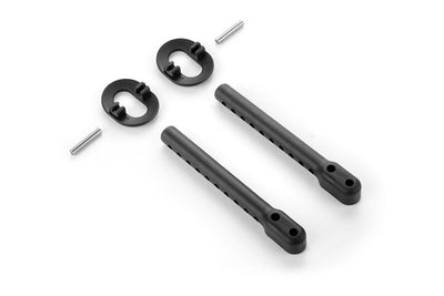 COMPOSITE REAR 6MM ADJUSTABLE BODY MOUNT SET +1MM HEIGHT - RC Hobby Product