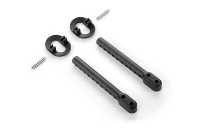 COMPOSITE REAR 6MM ADJUSTABLE BODY MOUNT SET +2MM HEIGHT - RC Hobby Product