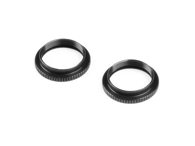 XLP ALU SHOCK ADJUSTABLE NUT - BLACK (2) - RC Hobby Product