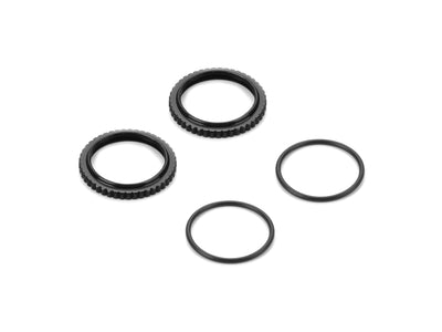 XLP2 ALU SHOCK ADJUSTABLE NUT - BLACK (2) - RC Hobby Product