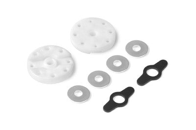 2-WAY FLOW DELRIN SHOCK PISTON 6-H. (1.4MM) & 2-H. (1.1MM) (2) - RC Hobby Product