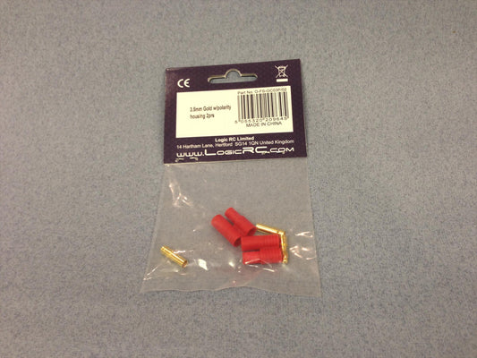 3.5mm Gold 2prs w/polarity housing