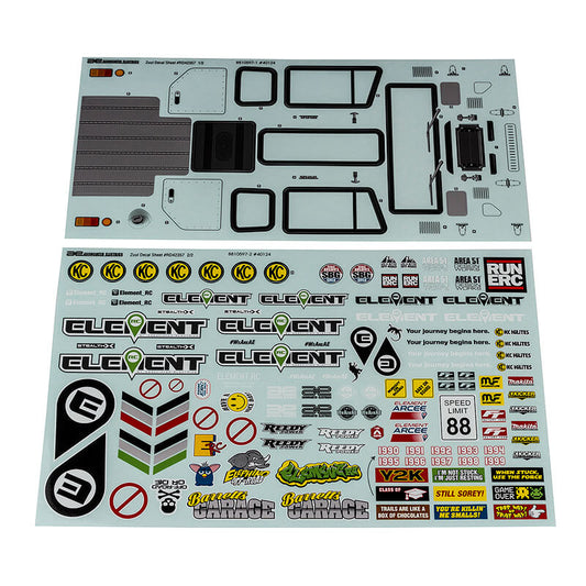 ELEMENT RC ENDURO ZUUL DECAL SHEET - RC Hobby Product