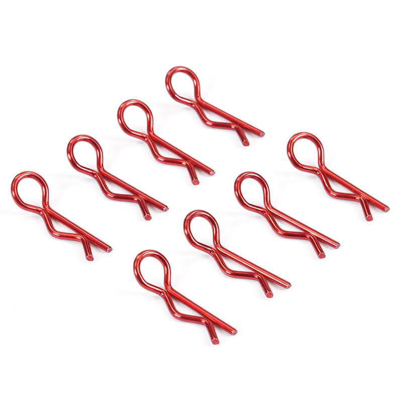 Fastrax Metallic Red Small Clips - RC Hobby Product